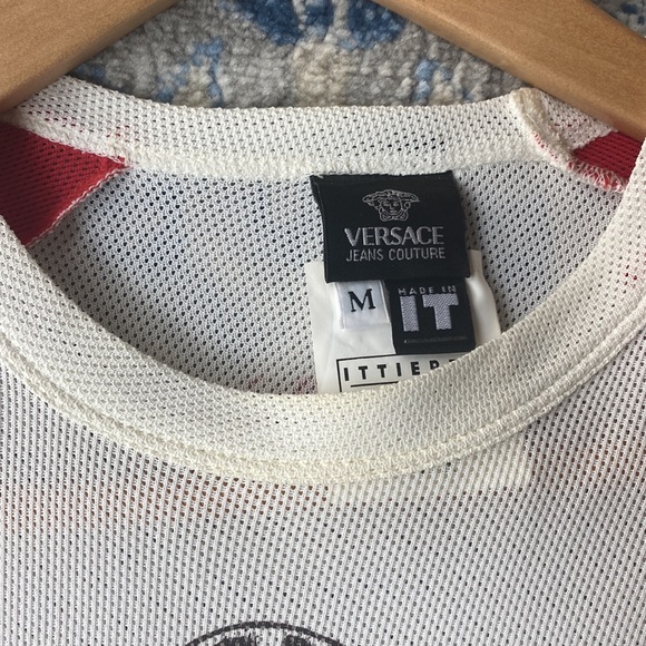 Versace Jeans Couture Long Sleeve Mesh Shirt - Picture 4 of 14